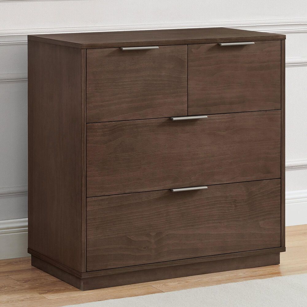 Delta Children Forever 4-Drawer Dresser with Changing Top in Teak Brown, , large