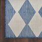 Nourison Positano Geometric Navy Blue 7" x 10" Indoor/Outdoor Area Rug, , large