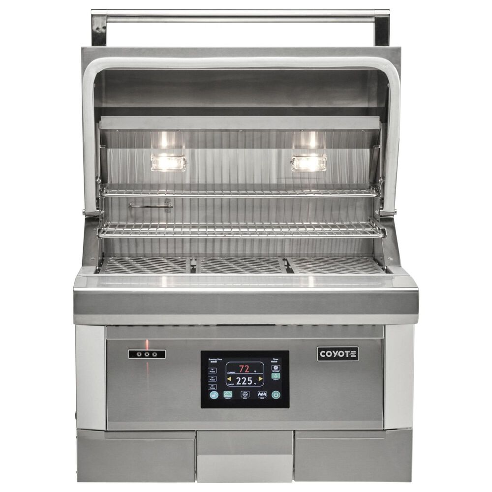 Coyote Outdoor 28&quot; Gen3 Built-In Pellet Grill in Stainless Steel, , large
