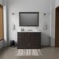 Lexora Home Dukes 48" Single Bathroom Vanity in Espresso with 2 cm White Quartz Top and Rectangular Sink, , large