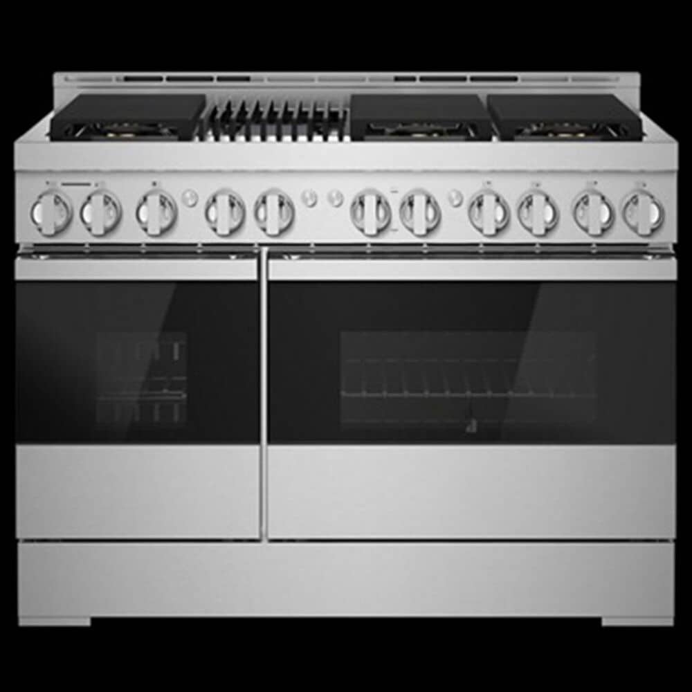 JennAir 48&quot; Gas Professional Range with Infrared Grill in Black Glass, , large