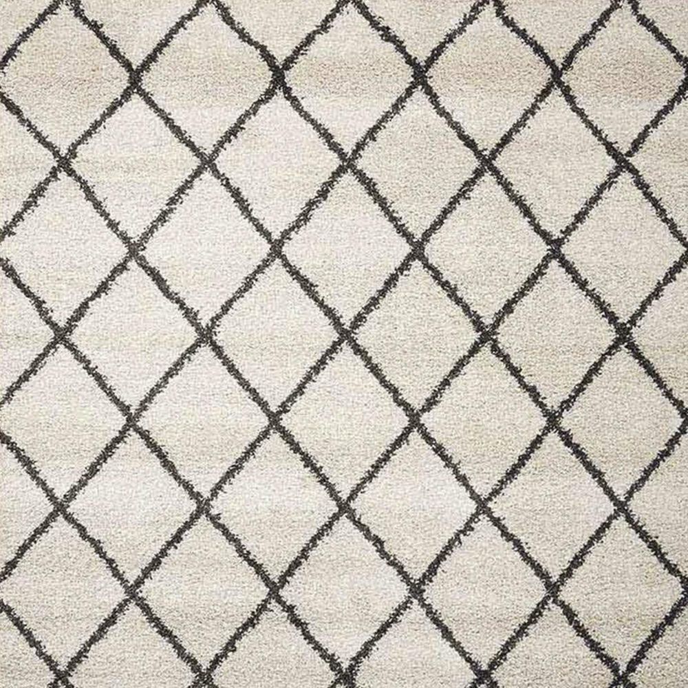 Nourison Brisbane BRI03 8&#39;2&quot; x 10&#39; Ivory and Charcoal Area Rug, , large