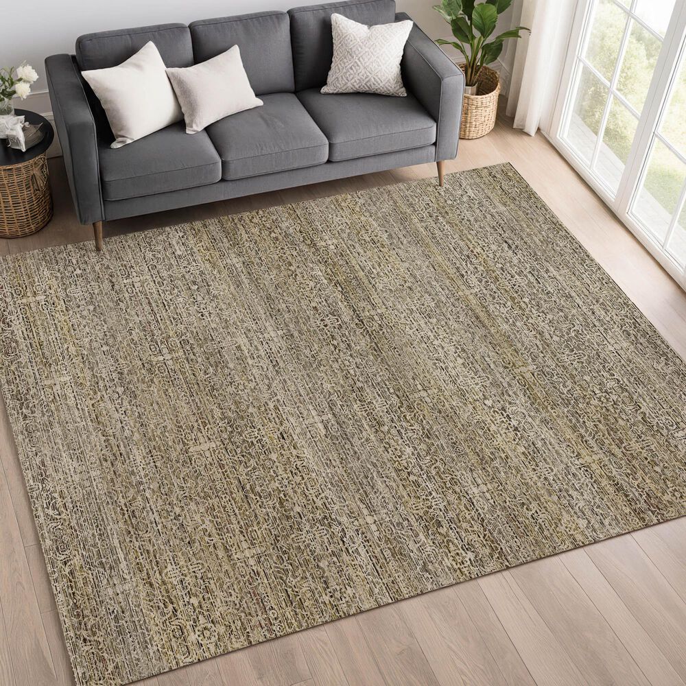 Dalyn Rug Company Vico VC9 Khaki 6'6" x 9'6" Area Rug, , large