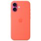 Apple Silicone Case with MagSafe for iPhone 16 in Tangerine, , large