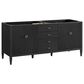 James Martin Vanities Myrrin 72" Double Bathroom Vanity in Carbon Oak with 3 cm Eternal Jasmine Pearl Silestone Top, Rectangular Sinks and FreePower Wireless Charger, , large