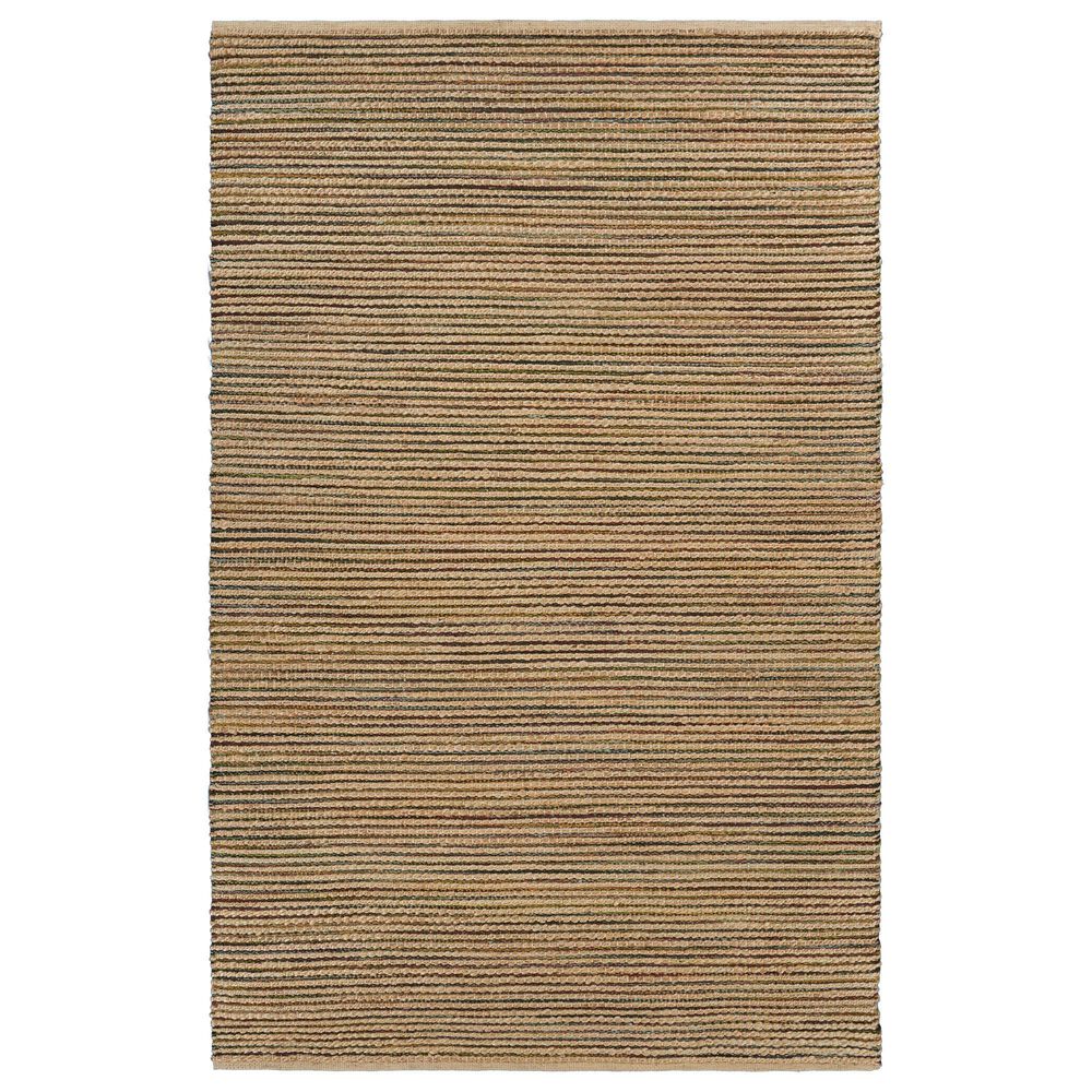 L&R Resources Natural Fiber Striped 5" x 7"9" Multicolor Area Rug, , large