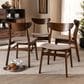 Baxton Studio Parlin Side Chair with Light Beige Cushion in Walnut Brown (Set of 4), , large