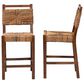 Baxton Studio Cordoba Counter Stool in Mahogany (Set of 2), , large