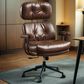 HOMLUX High Back Executive Office Chair with PU Leather in Dark Brown, , large