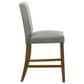 Coaster Paxton Counter Chair with Grey Upholstery in Warm Brown, , large