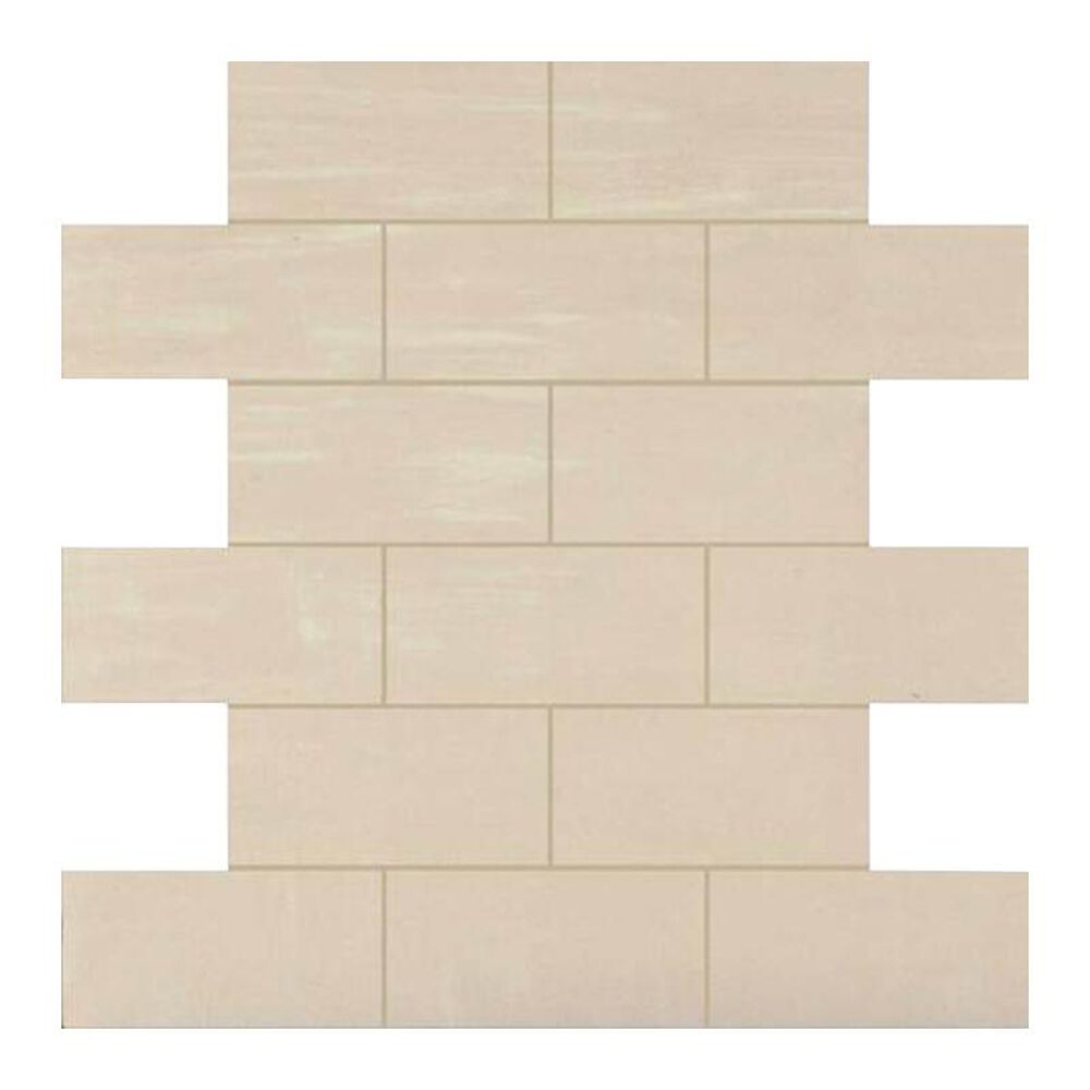 Dal-Tile Skybridge 4" x 2" Ceramic Brick Joint Mosaic Tile in Off White, , large