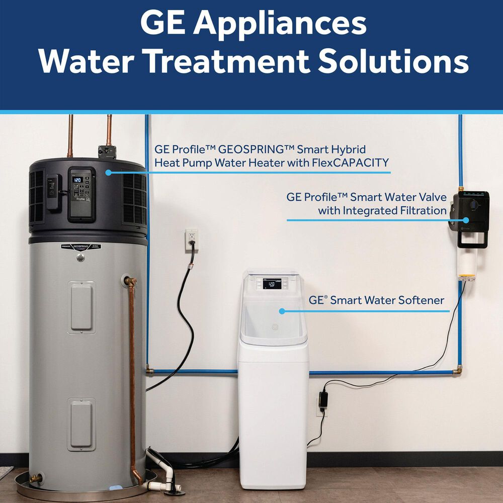 GE Smart 45000 Grain Water Softener in White, , large