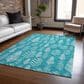 Dalyn Rug Company Wonderland WN21 3" x 5" Teal Indoor/Outdoor Area Rug, , large
