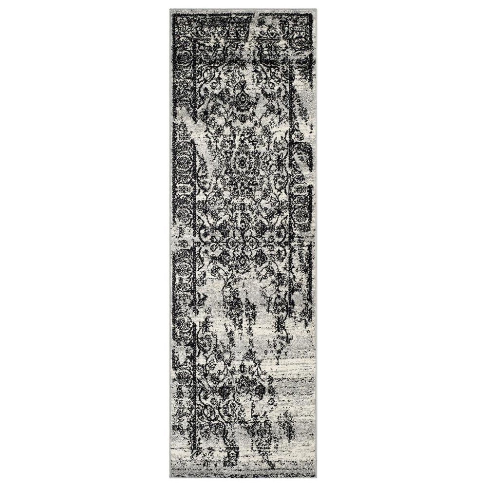 Safavieh Adirondack ADR101A-214 2&#39;6&quot; x 14&#39; Silver/Black Runner, , large