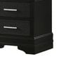 Crown Mark Amalia 2-Drawer Nightstand in Black, , large