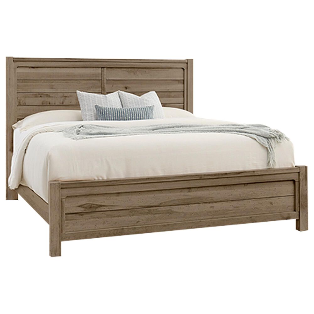 Viceray Collections Cool Rustic 4-Piece Queen Plank Bedroom Set in Stone Grey, , large