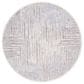 Safavieh Marmara MRM304B 6"7" Round Beige, Blue and Rust Area Rug, , large