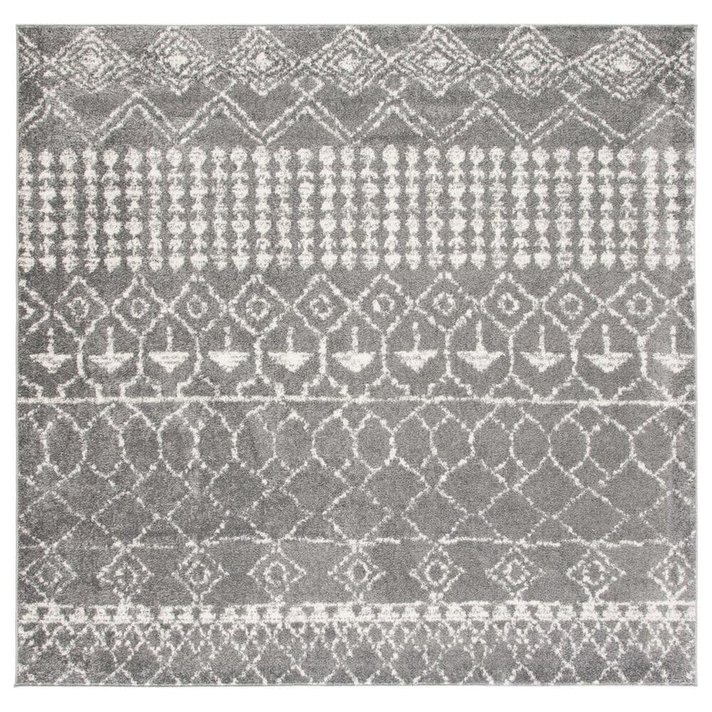 Safavieh Tulum Transitional 6"7" Square Grey and Ivory Area Rug, , large