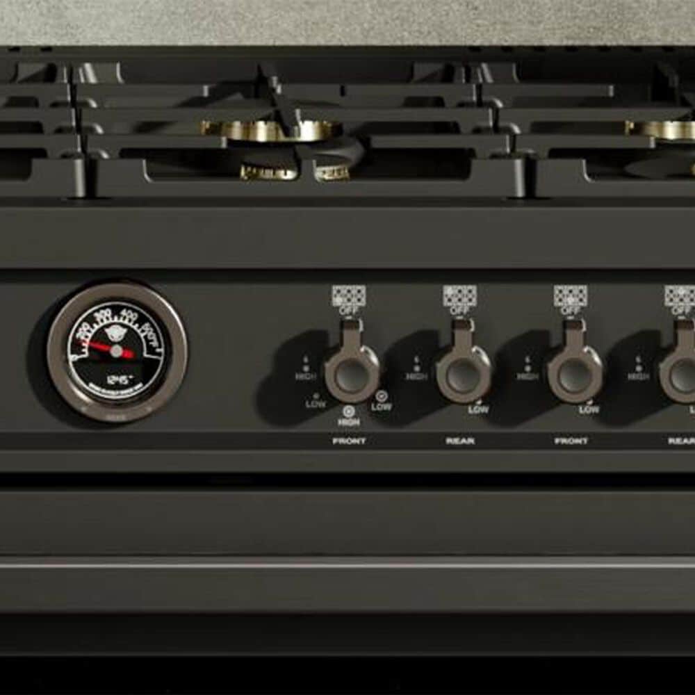 Bertazzoni Professional Series 36" All Gas Range with 6-Burners and Griddle in Carbonio, , large