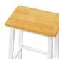HOMLUX 25.6" Counter Stool in Light Brown and White (Set of 2), , large