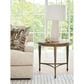 Lexington Home Brands Montecito Catalonia Round Side Table in Chaparral and Bronze, , large