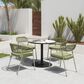 Zuo Modern Batu 35" Round Dining Table in Gray, Black and White - Table Only, , large