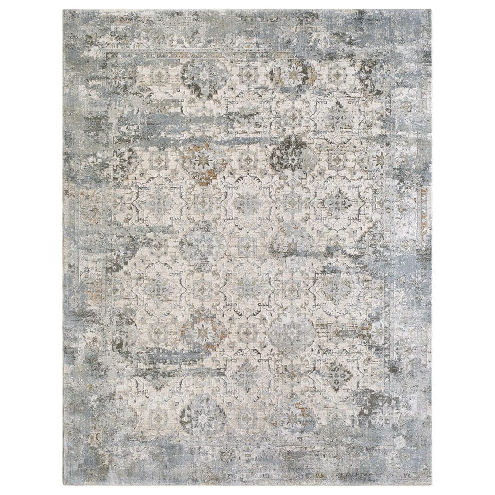 Surya Brunswick Light Gray, Charcoal, Cream, Light Brown, Mustard and Medium Brown 2"7" x 7"3" Runner, , large