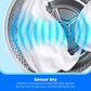 Midea 4.1 Cu. Ft. Top Load Washer and 7 Cu. Ft. Electric Dryer Laundry Pair in Metallic Grey, , large