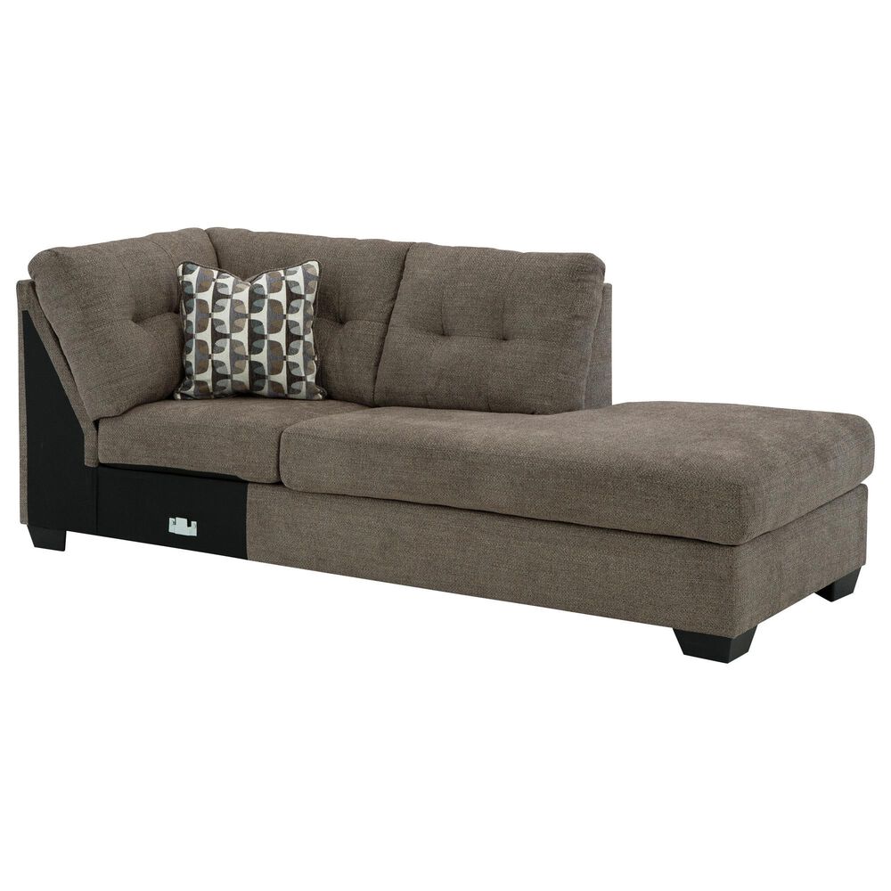 Ashley Mahoney 2-Piece Right Facing Sleeper Sectional with Chaise in Chocolate, , large