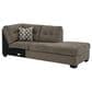 Ashley Mahoney 2-Piece Right Facing Sleeper Sectional with Chaise in Chocolate, , large