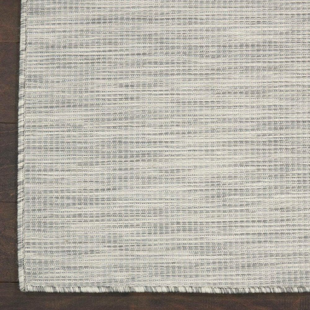 Nourison Positano 7&#39; x 10&#39; Light Grey Indoor/Outdoor Area Rug, , large