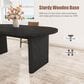 GARVEE 71" Oval Dining Table in Black - Table Only, , large