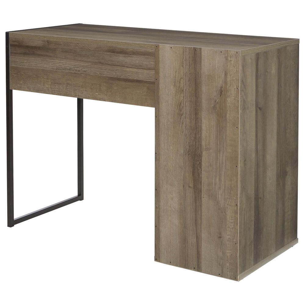 Valor Living Ravel Writing Desk with Drawer in Grey Oak, , large