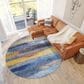 Dalyn Rug Company Boca BO4 Blue 8" Round Area Rug, , large