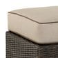 Ashley Coastline Bay Ottoman with Cushion in Brown, , large