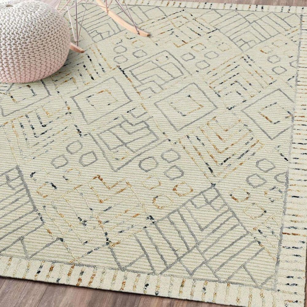 Amer Rugs Berlin 5&#39; x 8&#39; Ivory Area Rug, , large