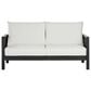 HOMLUX 4-Pieces Outdoor Conversation Set in White and Black, , large