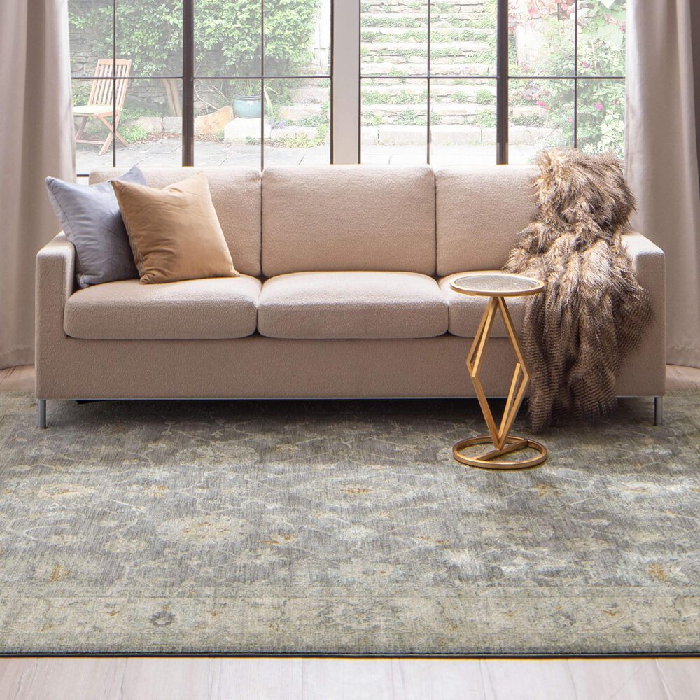 Karastan Adalia 7&#39;8&quot; x 10&#39;3&quot; Dark Gray Area Rug, , large