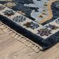 Oriental Weavers Majorca MAJ02 Blue and Multicolor 8" x 10" Area Rug, , large