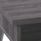 CorLiving Hollywood Side Table with Shelf in Dark Grey, , large