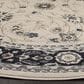 Safavieh Lyndhurst 7" Round Light Beige and Anthracite Area Rug, , large