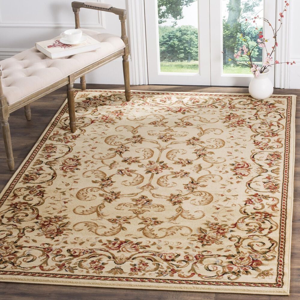 Safavieh Lyndhurst LNH327 5&#39;3&quot; x 7&#39;6&quot; Ivory and Beige Area Rug, , large