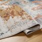 Surya Alpine 5"3" x 7"3" Peach, Blue, Light Gray, Off-White, Charcoal, Medium Gray and Rust Area Rug, , large