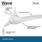 Minka-Aire Wave 52" Ceiling Fan in White, , large