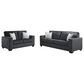 Ashley Altari Stationary Sofa and Loveseat Set in Slate, , large