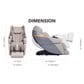 Osaki Ador 3D Allure Zero Gravity Voice Activated Massage Chair in Black and Charcoal, , large