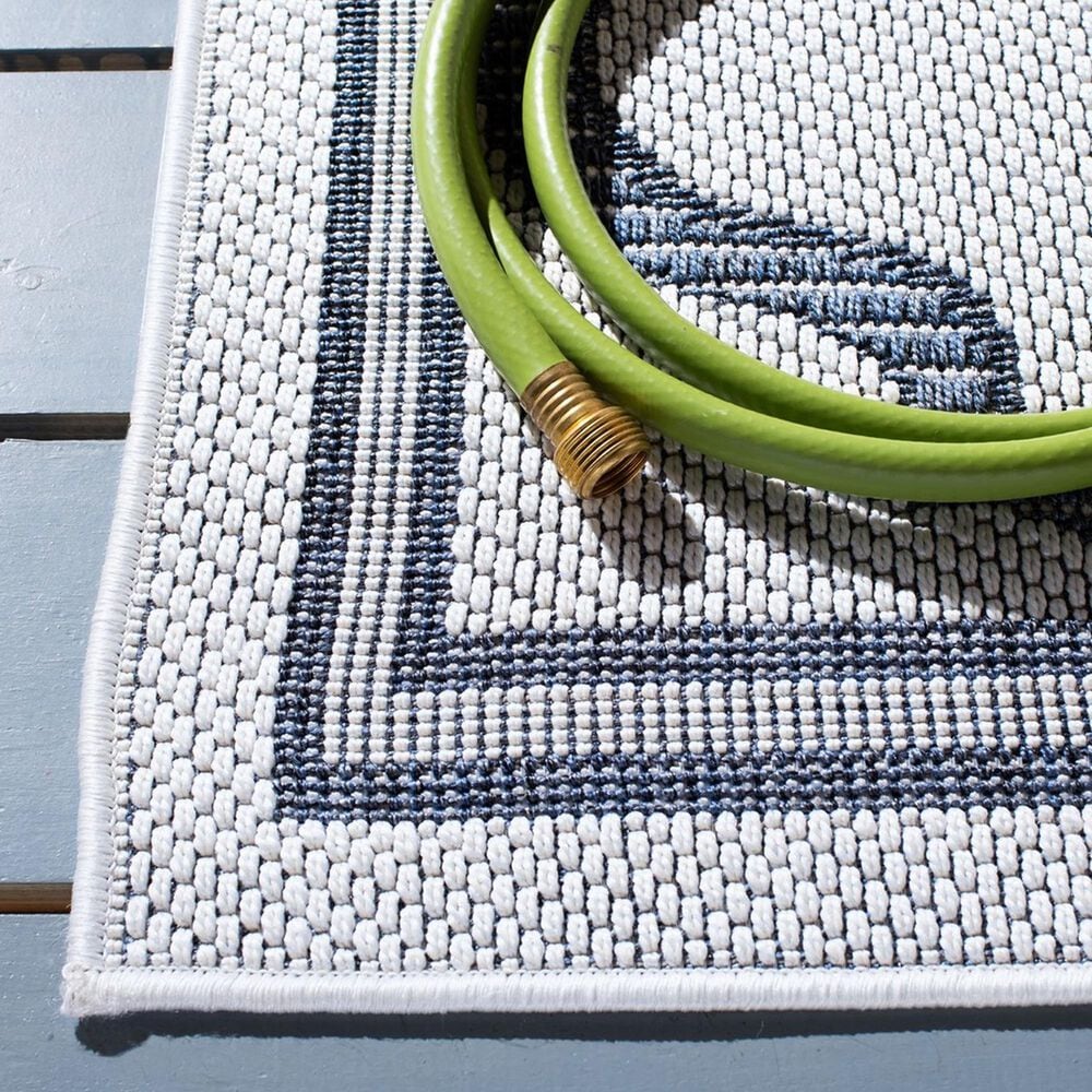 Safavieh Bermuda 2&#39; x 8&#39; Ivory and Charcoal Indoor/Outdoor Area Performance Rug, , large