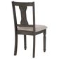 Linon Home Decor Willow Side Chair in Dark Grey, , large