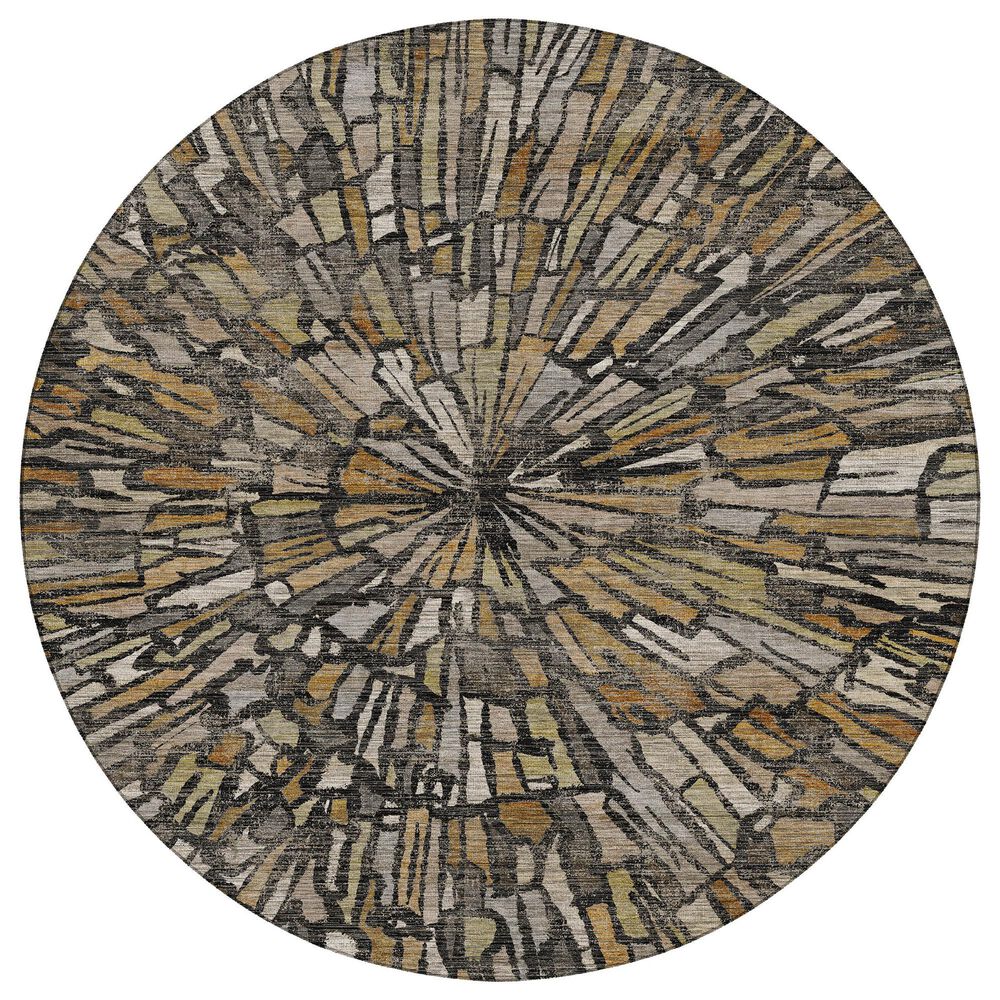 Dalyn Rug Company Nexus NX3 Black 8" Round Area Rug, , large