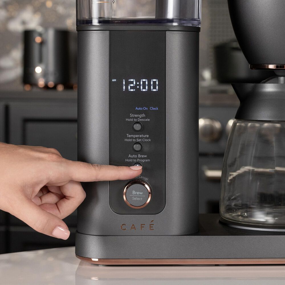 Cafe Specialty Drip Coffee Maker with Glass Carafe in Matte Black, , large
